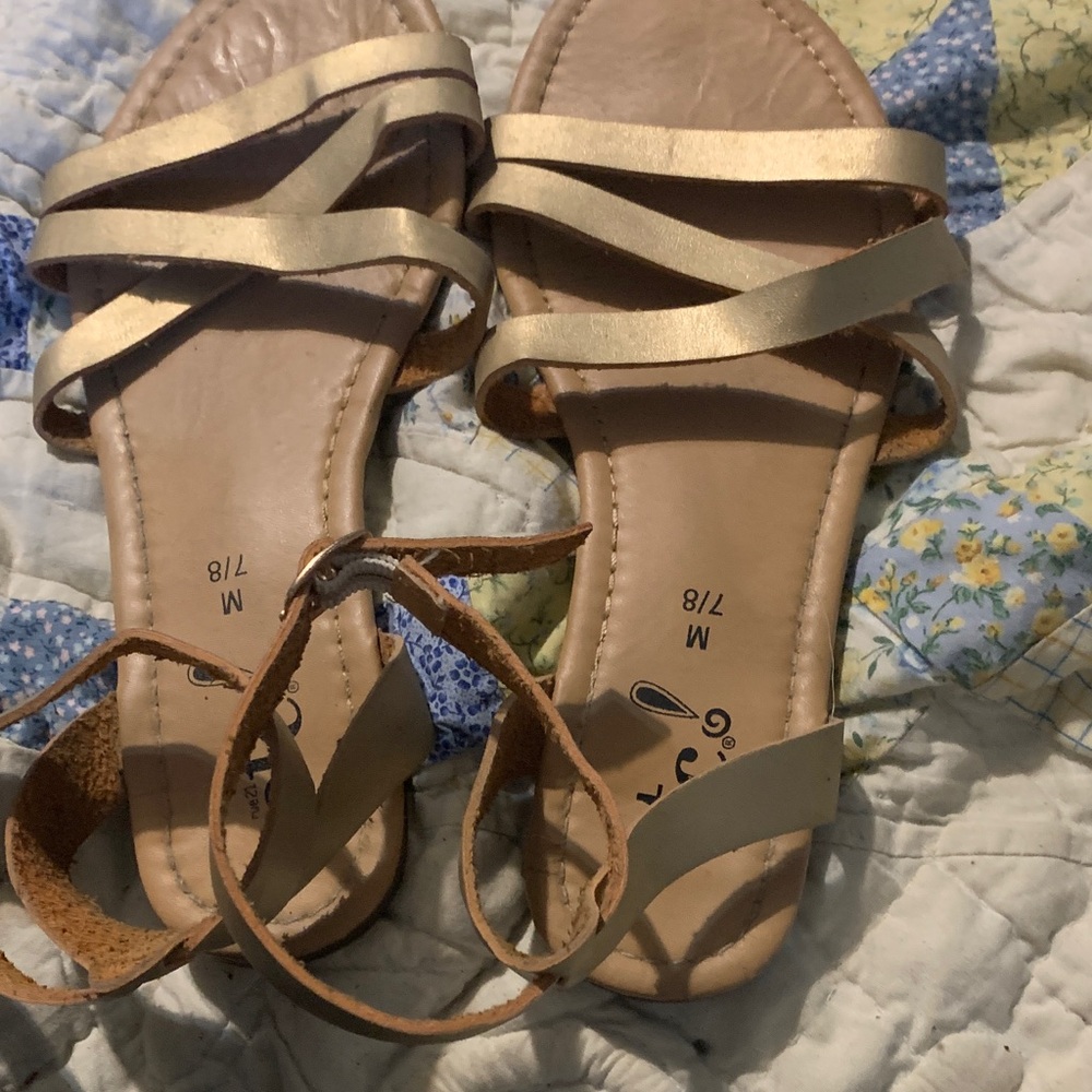Rue21 Metallic Gold Strappy Women's Sandals